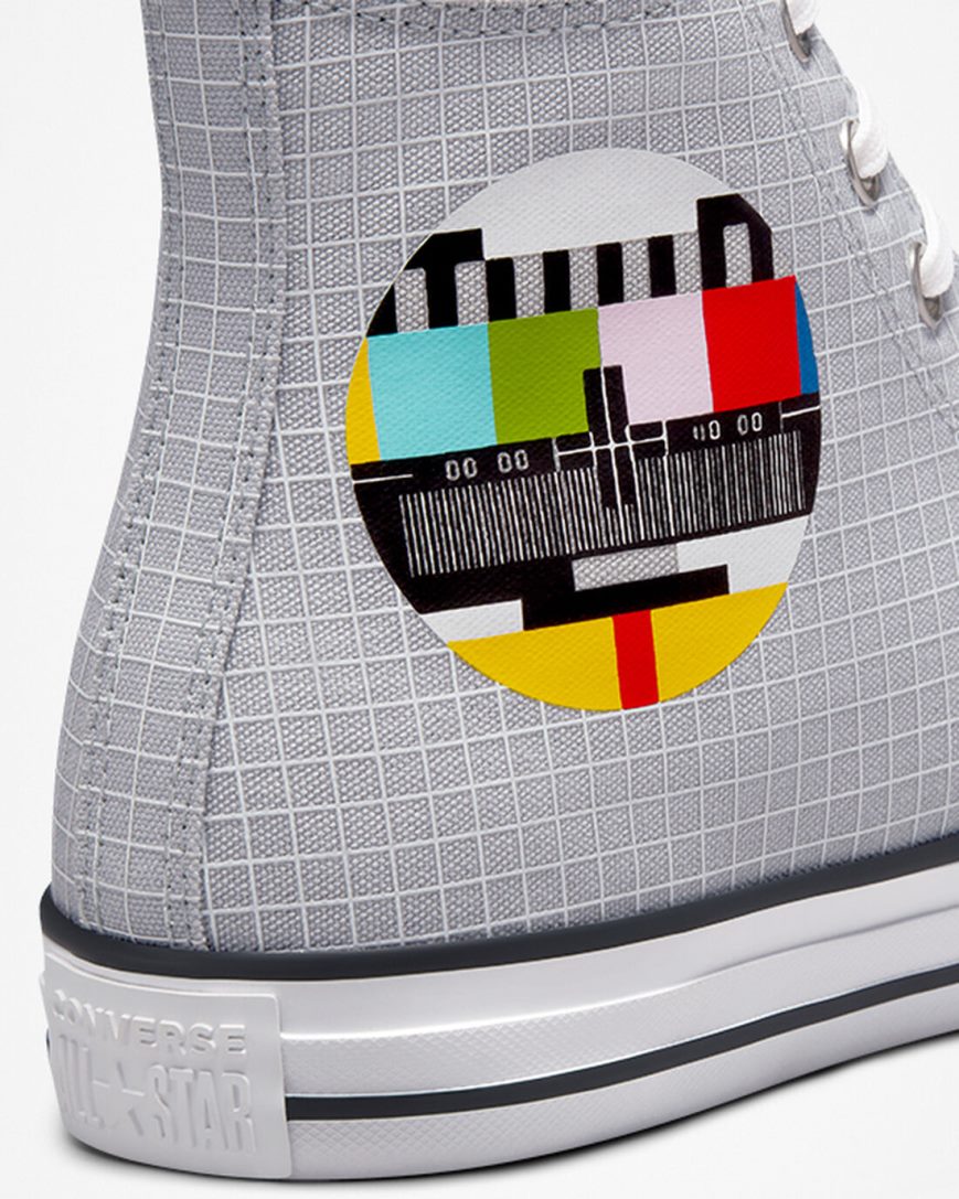 Tenisi Inalti Barbati Converse Chuck Taylor All Star Color Grid Gri Colorati | RO JAR13U106